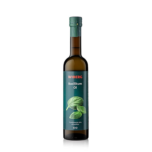 Wiberg basilikaolja, kallpressad, extra jungfruolja med basilikaextrakt, 500 ml