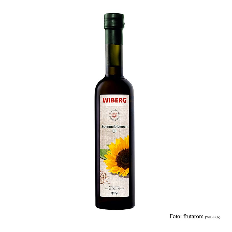 Wiberg solrosfröolja, kallpressad, 500 ml