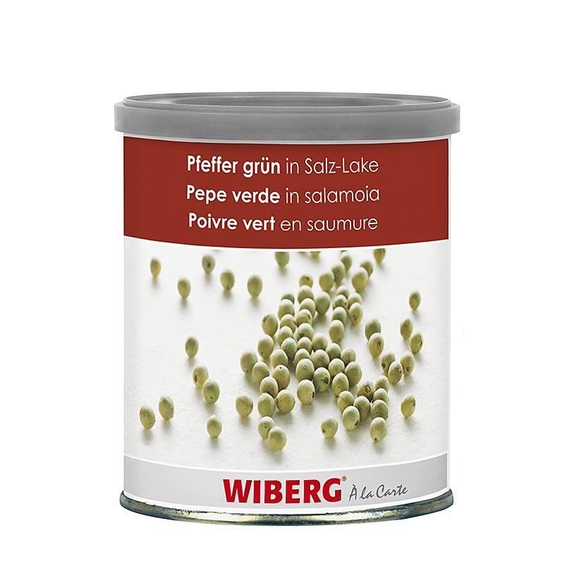 Wiberg grön peppar, i saltlake, hel, 800 g
