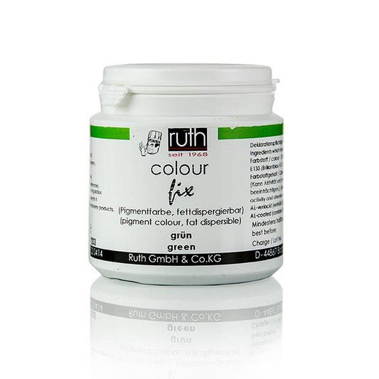 Pigmentfärg, grön, fettlösligt pulver, 9203, Ruth, 20 g