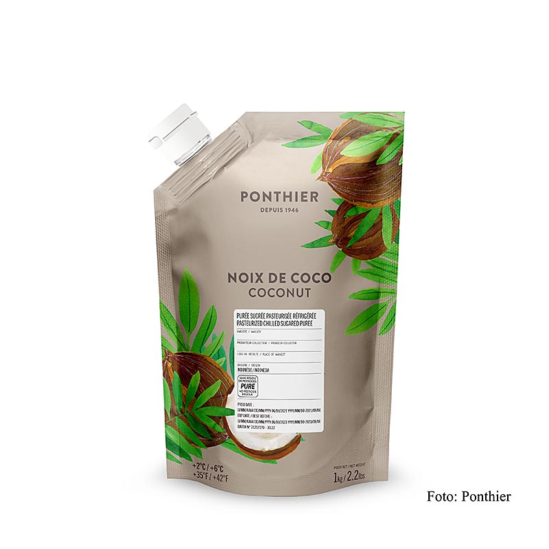 Ponthier kokospuré, med socker, 1 kg