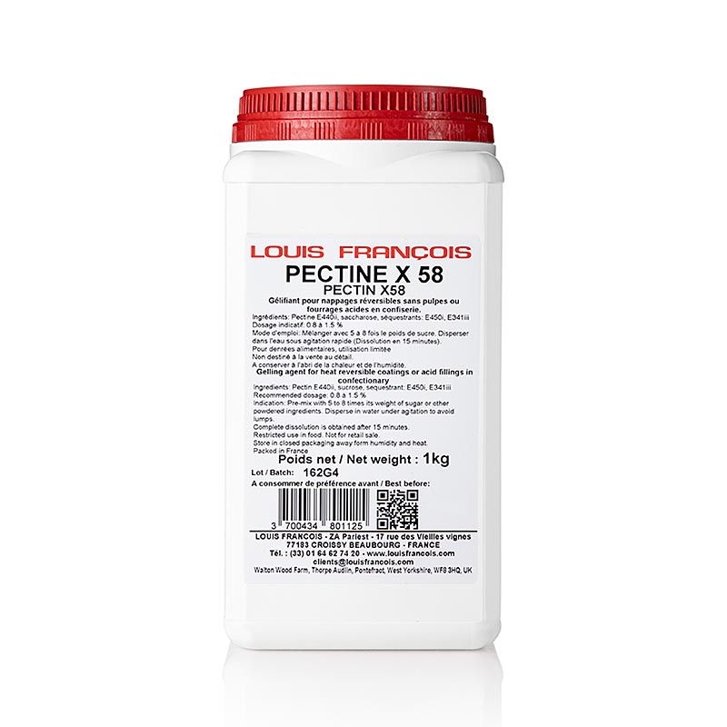 Louis Francois Pektin - Pectin X 58, geleringsmedel för överdrag utan fruktkött, 1 kg