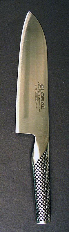 Global G-46 Santoku-kniv, för grönsaker, fisk och kött, spetsig framtill, 18 cm, 1 St