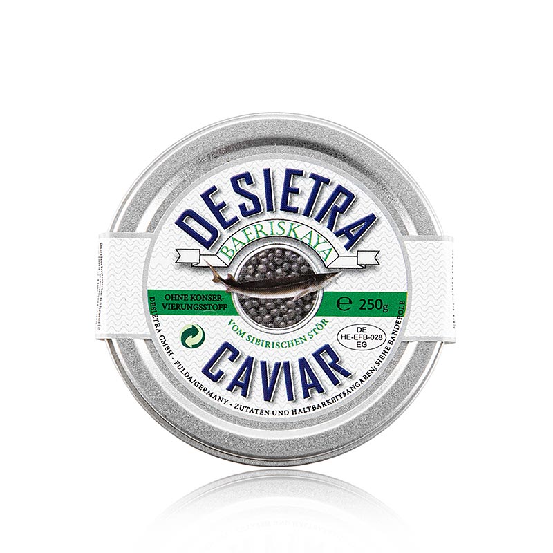 kaukau.de - Desietra Baeriskaya Kaviar (baerii), akvakultur, utan konserveringsm, 250 g