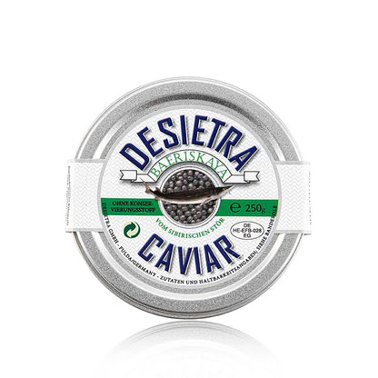 kaukau.de - Desietra Baeriskaya Kaviar (baerii), akvakultur, utan konserveringsm, 250 g