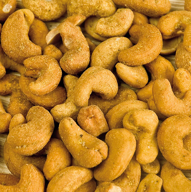 Cashewnötter, med curry, 2,5 kg