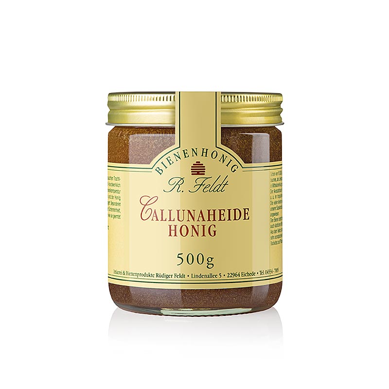 Imkerei Feldt Calluna-honung, rödbrun, krämig, kraftig arom, 500 g