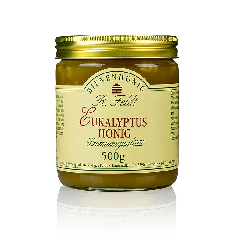 Eukalyptus-honung, ljus, krämig, milt kryddig, 500 g