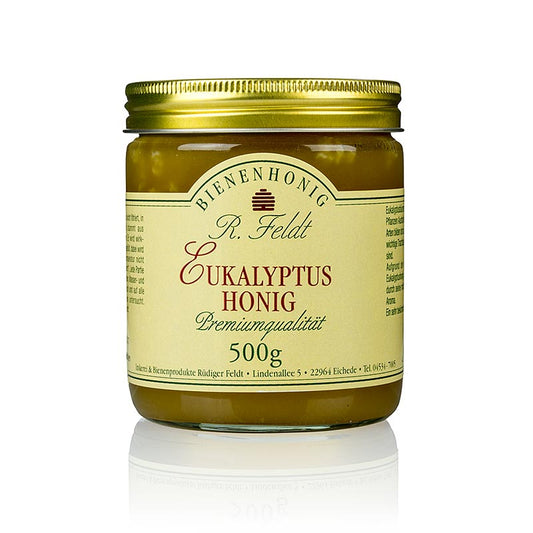 Eukalyptus-honung, ljus, krämig, milt kryddig, 500 g