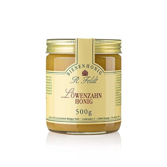 Imkerei Feldt Maskroshonung, mörkgul, krämig, mild & kryddig, aromatisk, 500 g