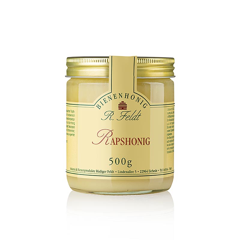 Raps-honung, vit, krämig, finblommig, mild, 500 g