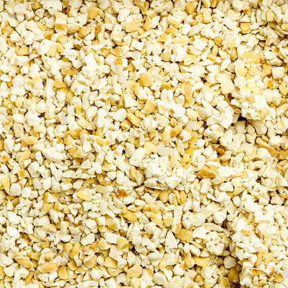 Fransk nougat, ljusbrun, grovt riven, 2–4 mm, från Montelimar, 1 kg