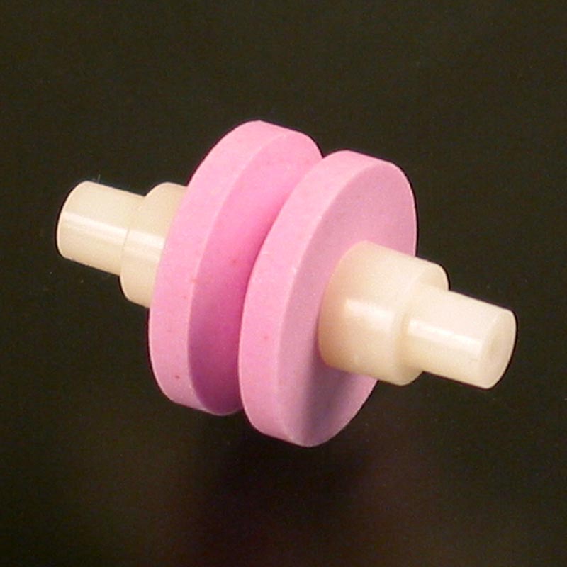 Global Ersättningsstenrulle keramik 223, för Mino Sharp 220/GB+RB, rosa, medium, 1 st