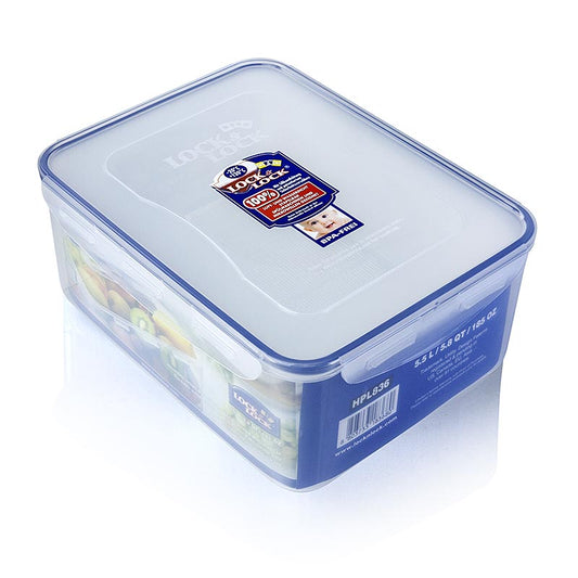 Lock & Lock-förvaringslåda, 5,5 l, rektangulär 292 x 225 x 120 mm, 1 St