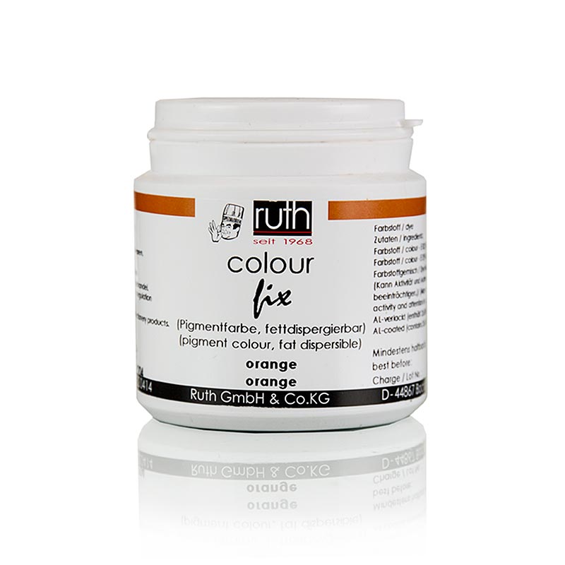 Pigmentfärg, orange, fettlösligt pulver, 9204, Ruth, 20 g