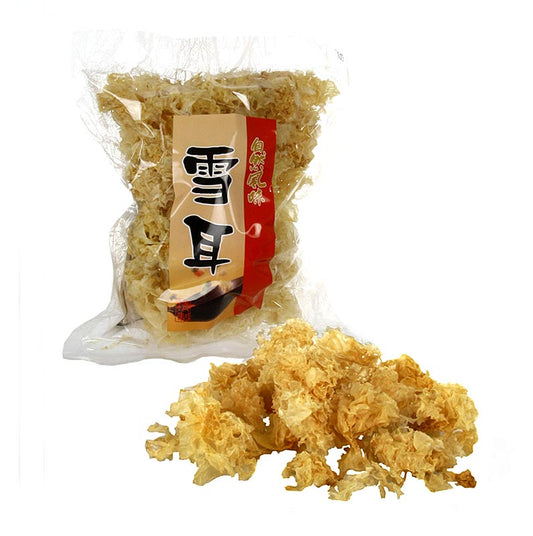 White Fungus – Silverörat, krusig vit asiatisk svamp, torkad, 100 g