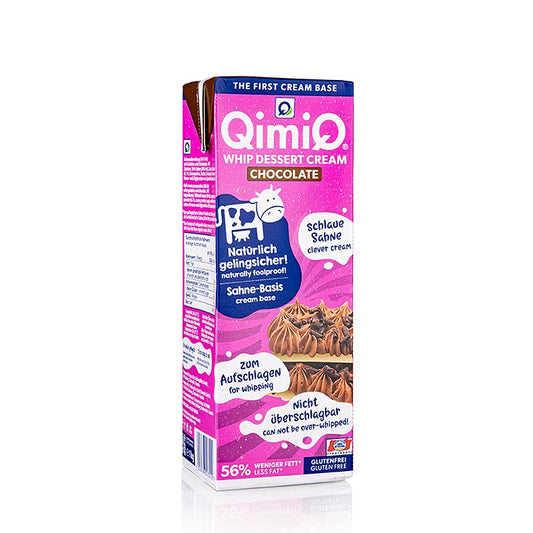 QimiQ Whip Choklad, kallvispad grädddessert, 16 % fett, 1 kg