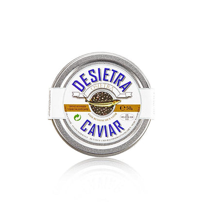 Desietra Osietra-kaviar (gueldenstaedtii), akvakultur, utan konserveringsmedel, 50 g