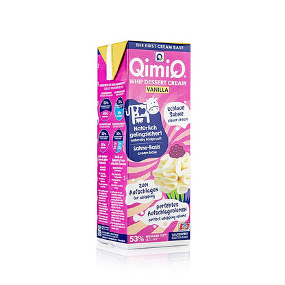 QimiQ Whip Vanilj, kallvispad grädddessert, 17 % fett, 1 kg