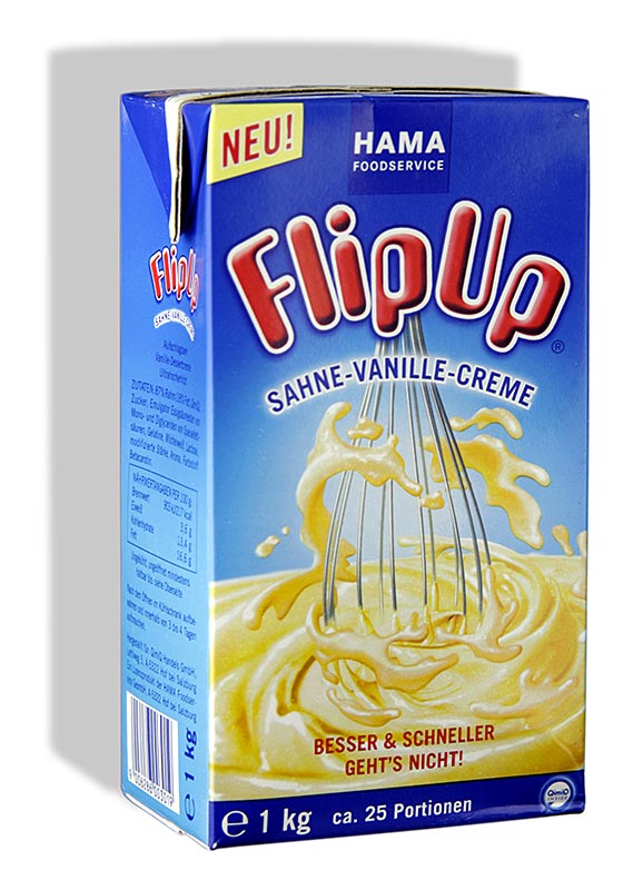 QimiQ Whip Vanilj, kallvispad grädddessert, 17 % fett, 1 kg