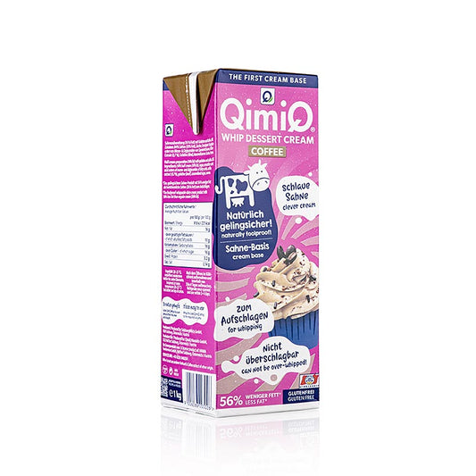 QimiQ Whip kaffe, kallvispad grädddessert, 16 % fett, 1 kg