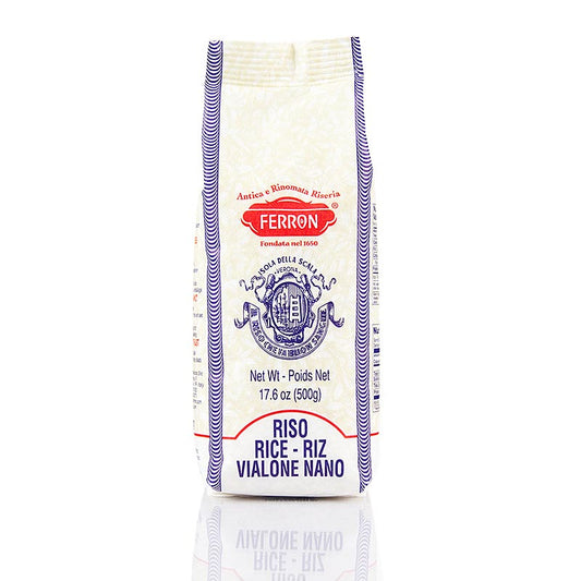 Vialone Nano, risotto, rundkornigt ris, Ferron, 500 g