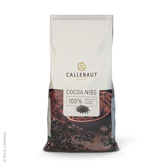 Kakao Grue, hackade och rostade kakaobönor, Callebaut, 800 g
