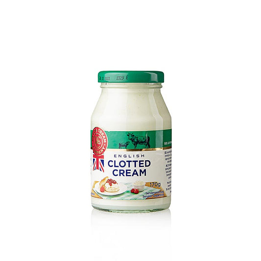 Engelsk clotted cream, fast gräddkräm, 55 % fett, 170 g