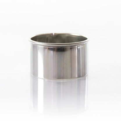 Utskärare i rostfritt stål, slät, ø 4 cm, 2,5 cm hög, 0,3 mm tjock, 1 st