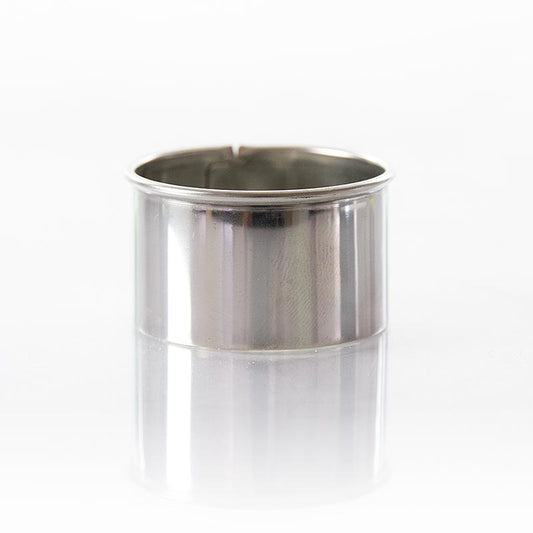 Utskärare i rostfritt stål, slät, ø 4 cm, 2,5 cm hög, 0,3 mm tjock, 1 st