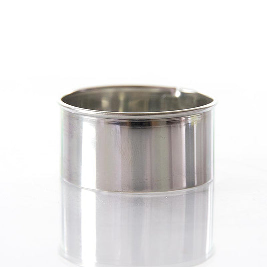 Ringformad utstansare i rostfritt stål, slät, ø 5 cm, 2,5 cm hög, 0,3 mm tjock, 1 St