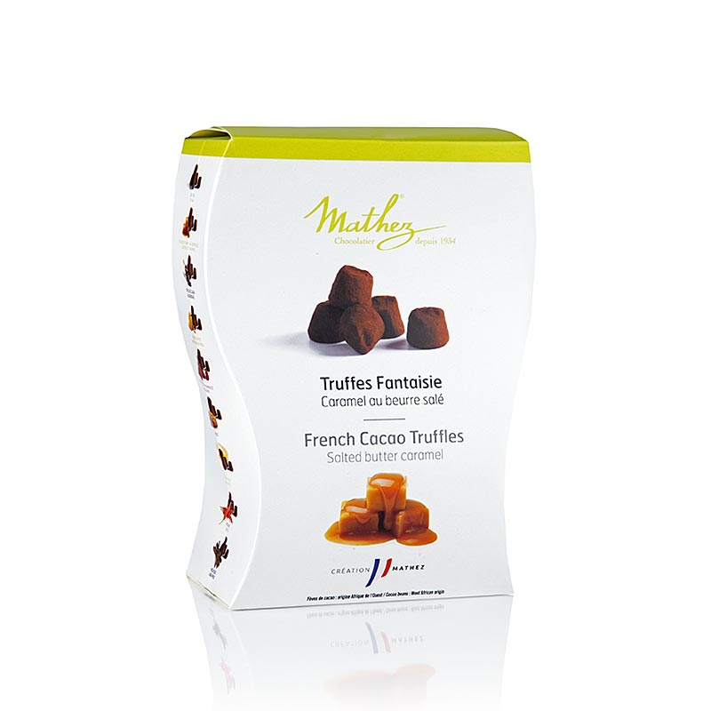 Tryffelkonfekt – praliner, Mathez, med karamellkrisp, 250 g