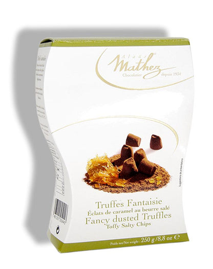 Tryffelkonfekt – praliner, Mathez, med karamellkrisp, 250 g