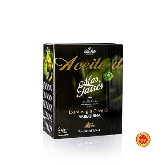 Extra jungfruolja, Mas Tarrés Oliva Verde, Arbequina, DOP/g.U. Siurana, 3 l