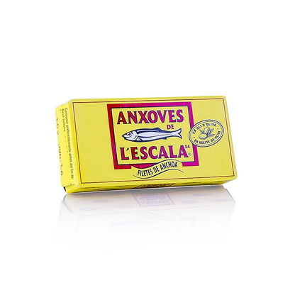 Ansjovisfiléer av premiumkvalitet, i olivolja, L´Escala, 50 g