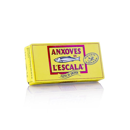 Ansjovisfiléer av premiumkvalitet, i olivolja, L´Escala, 50 g