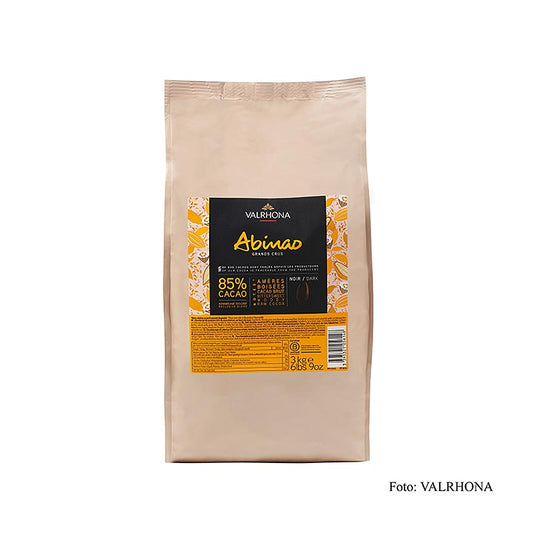 Valrhona Abinao "Grand Cru", mörk couverture, callets, 85 % kakao, Afrika, 3 kg