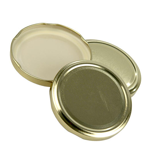 Lock, guld, till burkar, 82 mm, 230/440 ml, 1 st