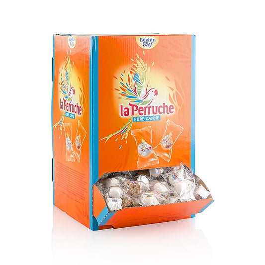 Bruna & vita rörsockerbitar, separat förpackade, i uppställningskartong, 2,5 kg