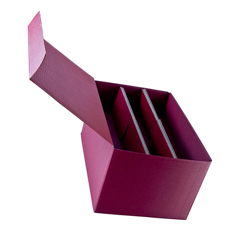 Vinpresentkartong, bordeaux, för 6 flaskor à 0,75 l, 1 st