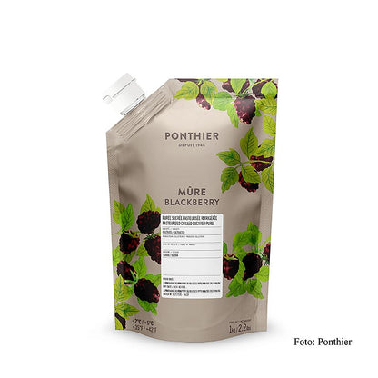 Ponthier Puré – björnbär, med socker, 1 kg
