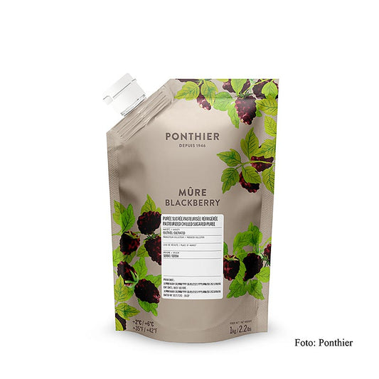 Ponthier Puré – björnbär, med socker, 1 kg