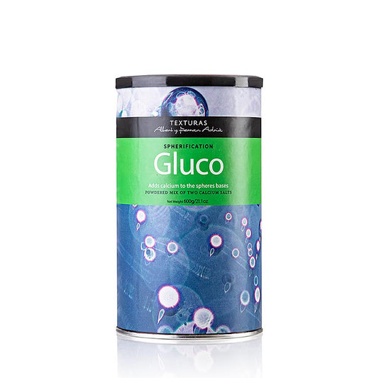Gluco (kalciumglukonat och -laktat), Texturas Ferran Adrià, E 578, E 327, 600 g