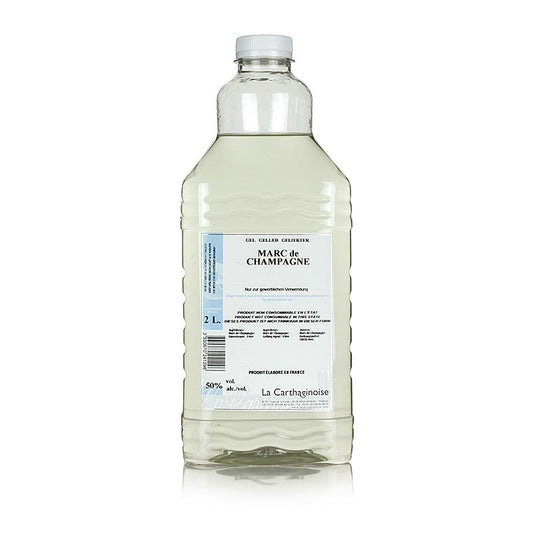 Marc de Champagne, 50 % vol., gel för konditori & glassframställning, 2 l