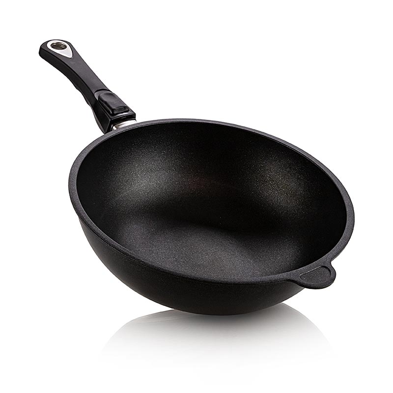 AMT Gastroguss, wokpanna, ø 28 cm, 11 cm hög, med avtagbart handtag, 1 st