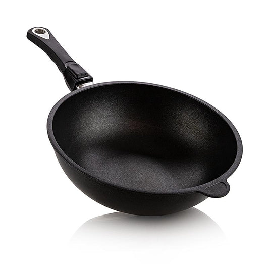 AMT Gastroguss, wokpanna, ø 28 cm, 11 cm hög, med avtagbart handtag, 1 st