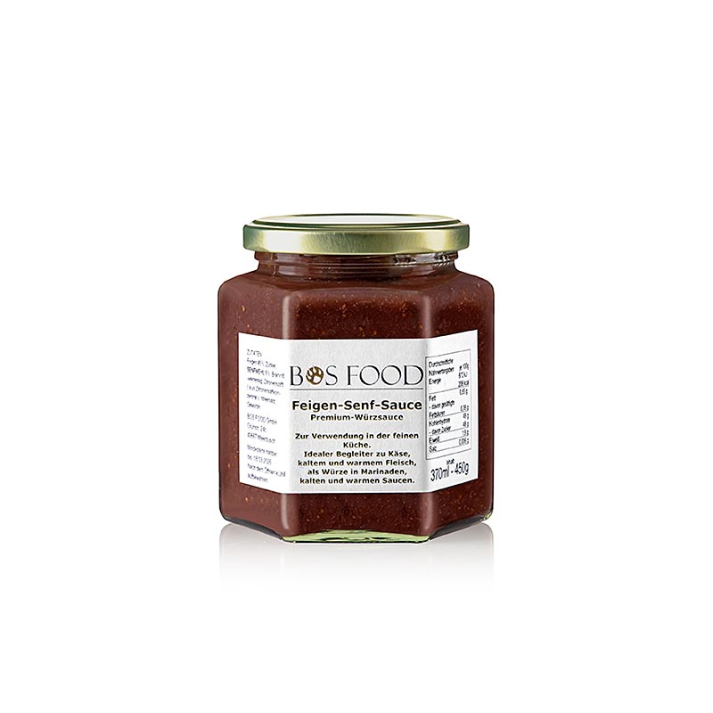 CHEF FOOD Fikon-senapssås, egen skapelse med röda fikon, 370 ml