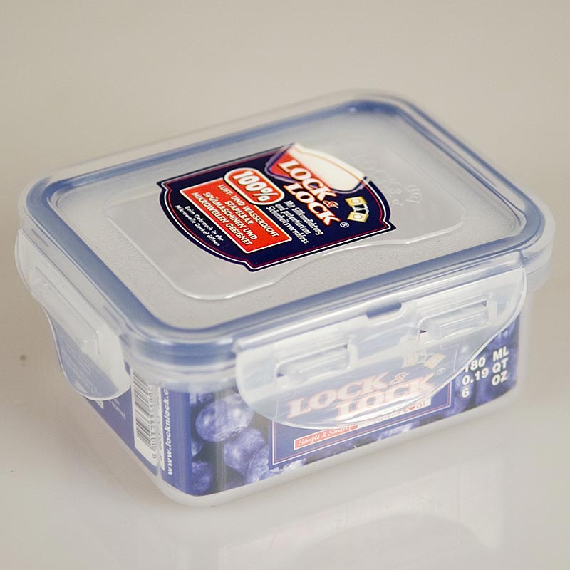 Lock & Lock-färskvarulåda, 180 ml, rektangulär, 1 st