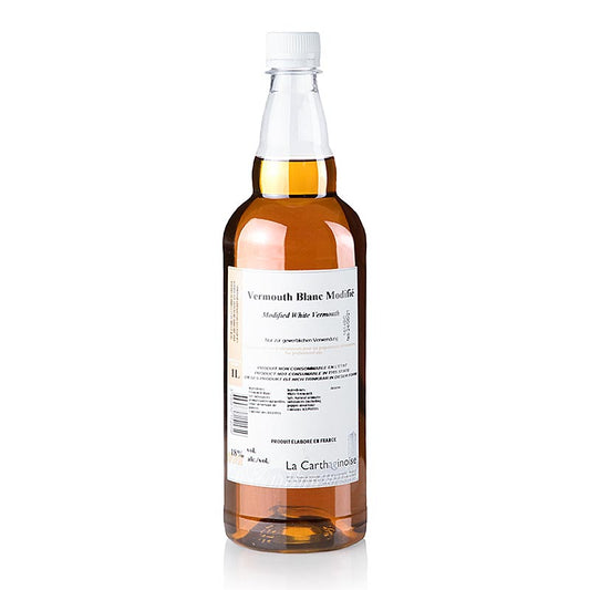 Vitt vin-vermut – smaksatt med salt och peppar, 18 % vol., La Carthaginoise, 1 l