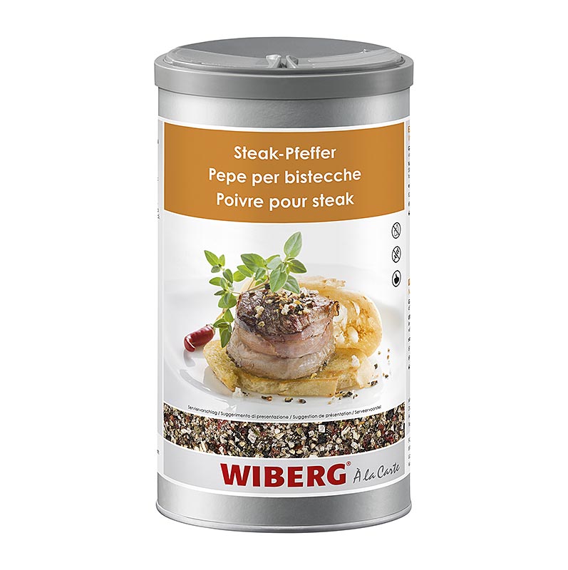 Wiberg Steakpeppar, kryddblandning, grovmalen, 650 g